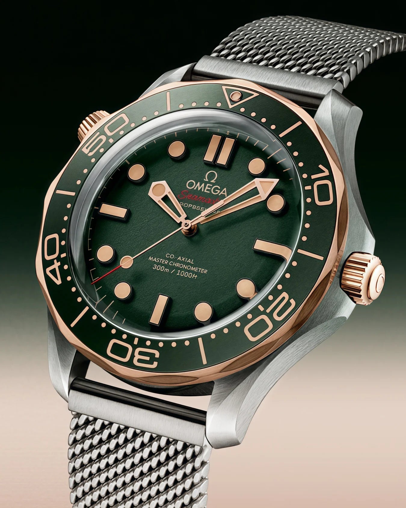 Relógio Seamaster Diver 300M 42 mm, Titanium ‑ Bronze Gold on Titanium