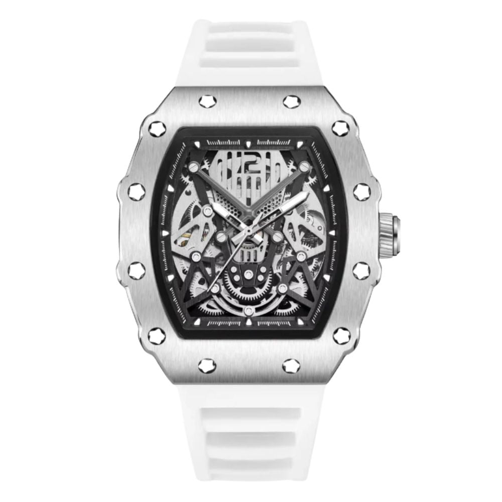 Relógio Skeleton Branco