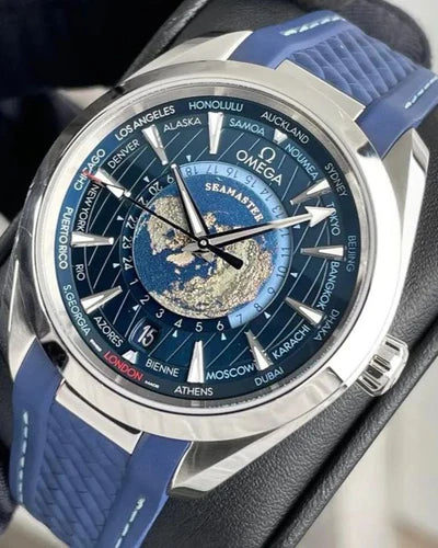 Relógio Seamaster Aqua Terra Worldtimer 41mm
