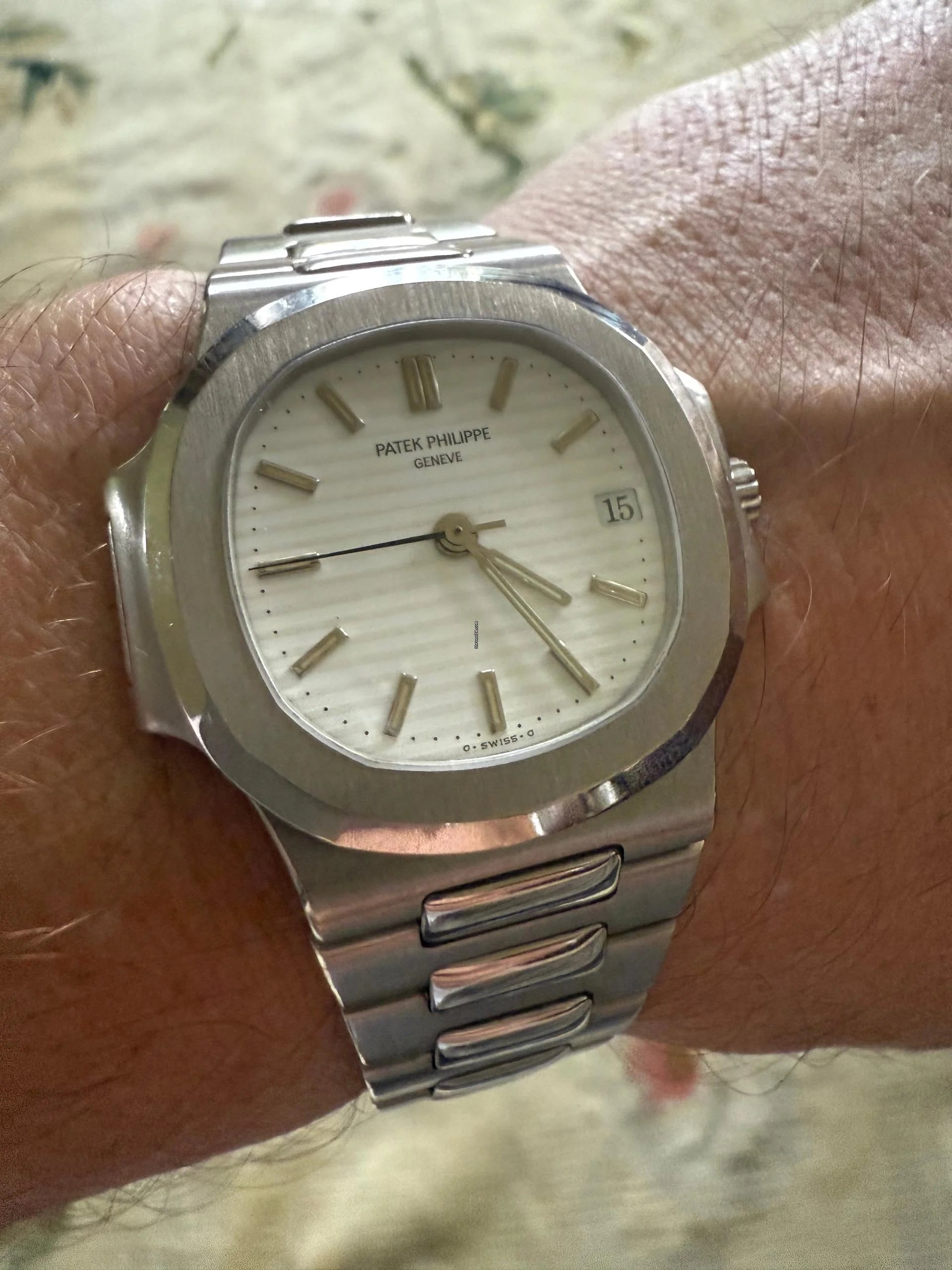 Relógio Nautillus 40mm Branco