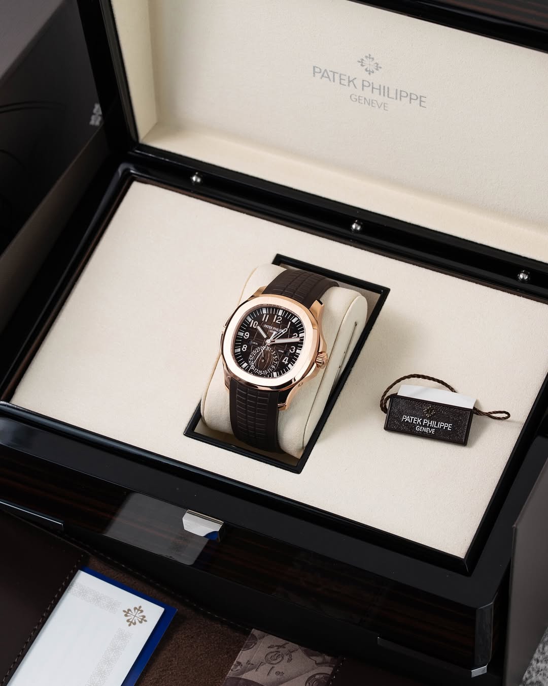 Relógio Aquanaut Travel Time Rose Gold - Super Clone