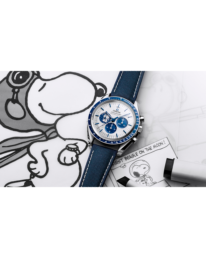 Relógio Speedmaster Snoopy Série de Aniversário 42mm
