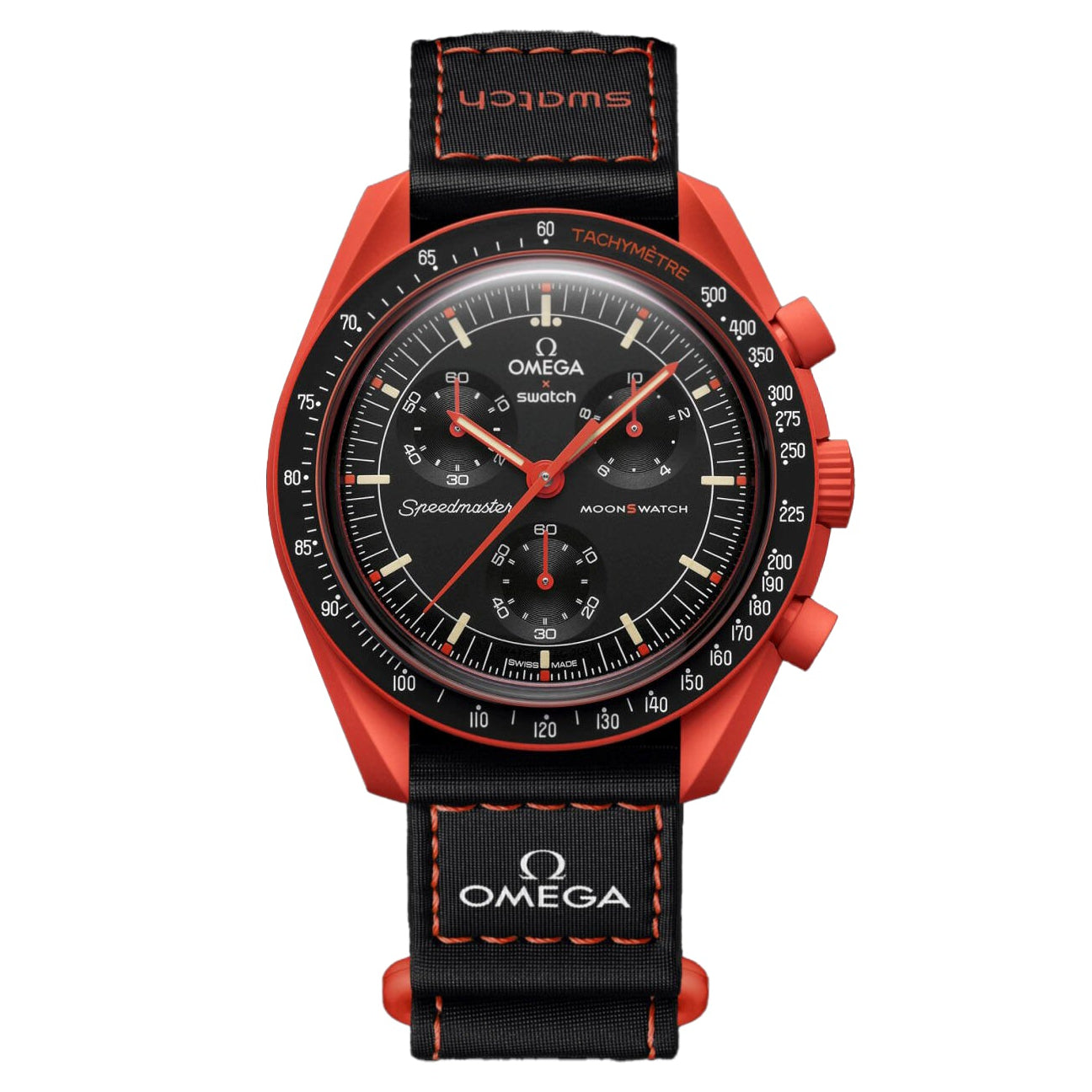 Relógio MoonSwatch MISSION ON EARTH LAVA